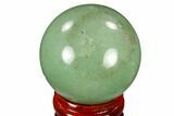Polished Green Aventurine Sphere - China #116013-1